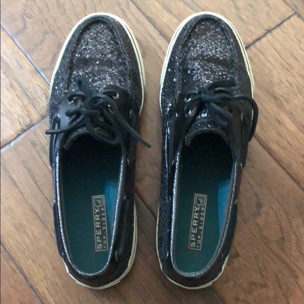 Black Sequins Sperry